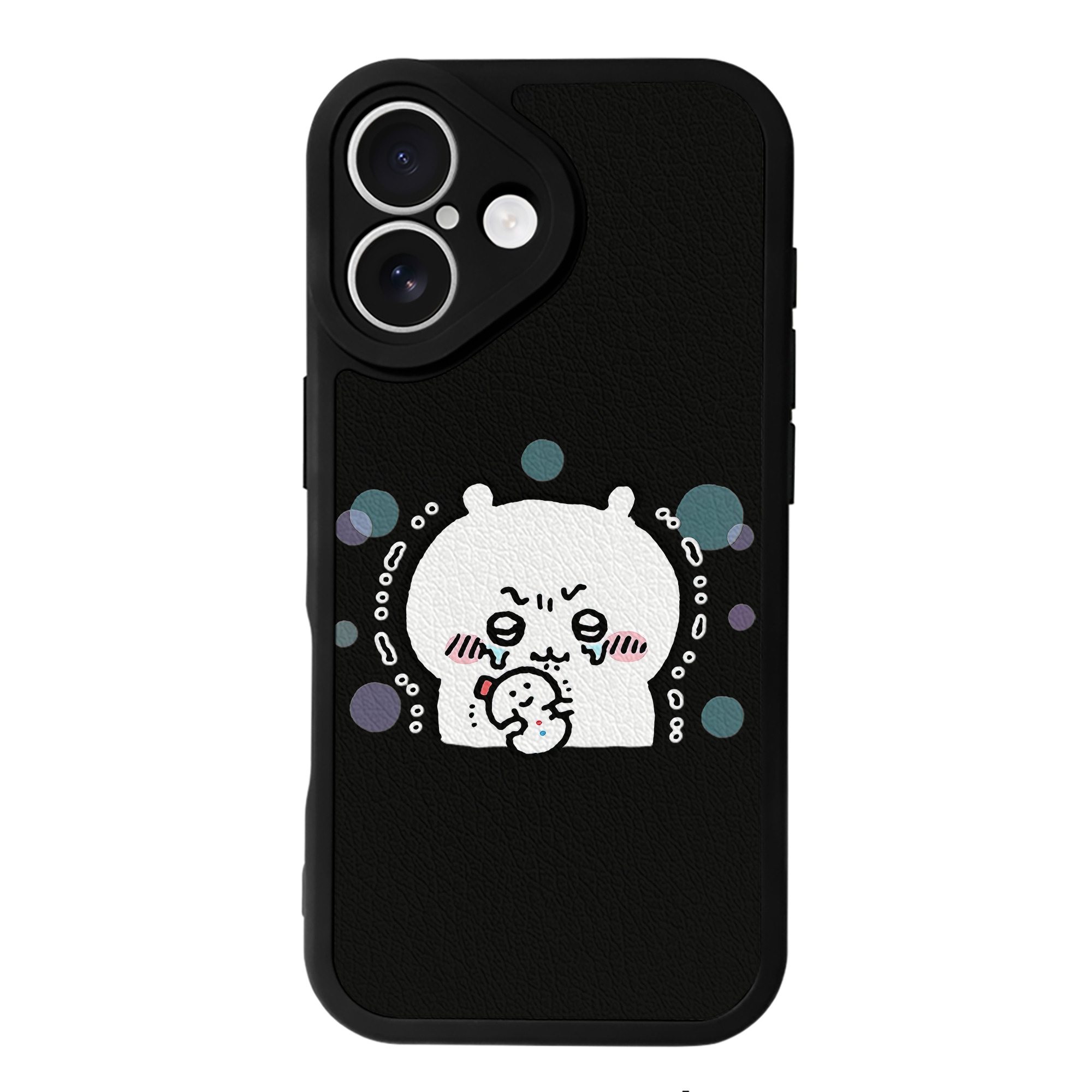 （画像用） ちいかわ ちいかわ Chii-kawa chiikawa 【iPhone 16シリーズ対応】シリコンスマホケース（レザー調） 材質：シリコン